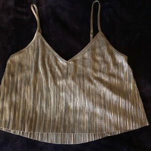Victoria’s Secret size small silver crop